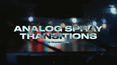 FCPX插件：10个复古街头喷漆喷雾颗粒噪点涂鸦艺术扫描肌理转场过渡 , sucaiwan.com