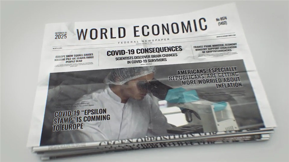 AE模板：复古真实头版标题文章4K杂志报纸特写新闻报道设计排版电影片头模板 Breaking News Photoreal Newspaper 4k 影视音频 sucaiwan.com