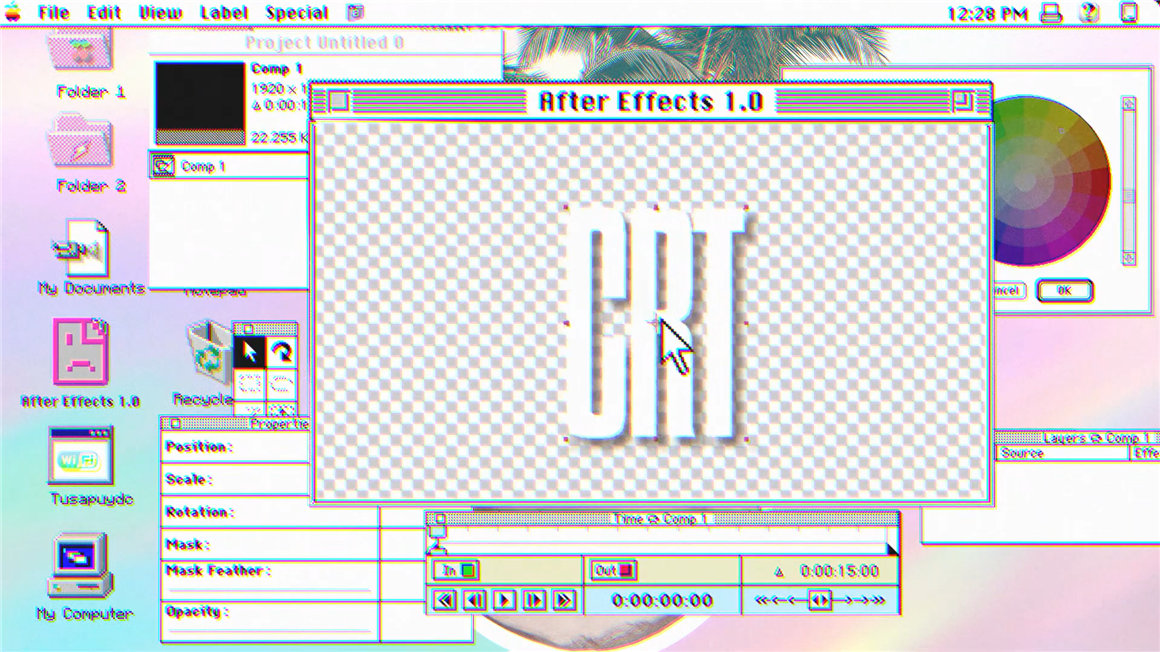 AE模板：复古CRT标题视频歌词海报视觉效果4k转换工具AE模板 Anima – CRT Tool for AfterEffects 影视音频 sucaiwan.com