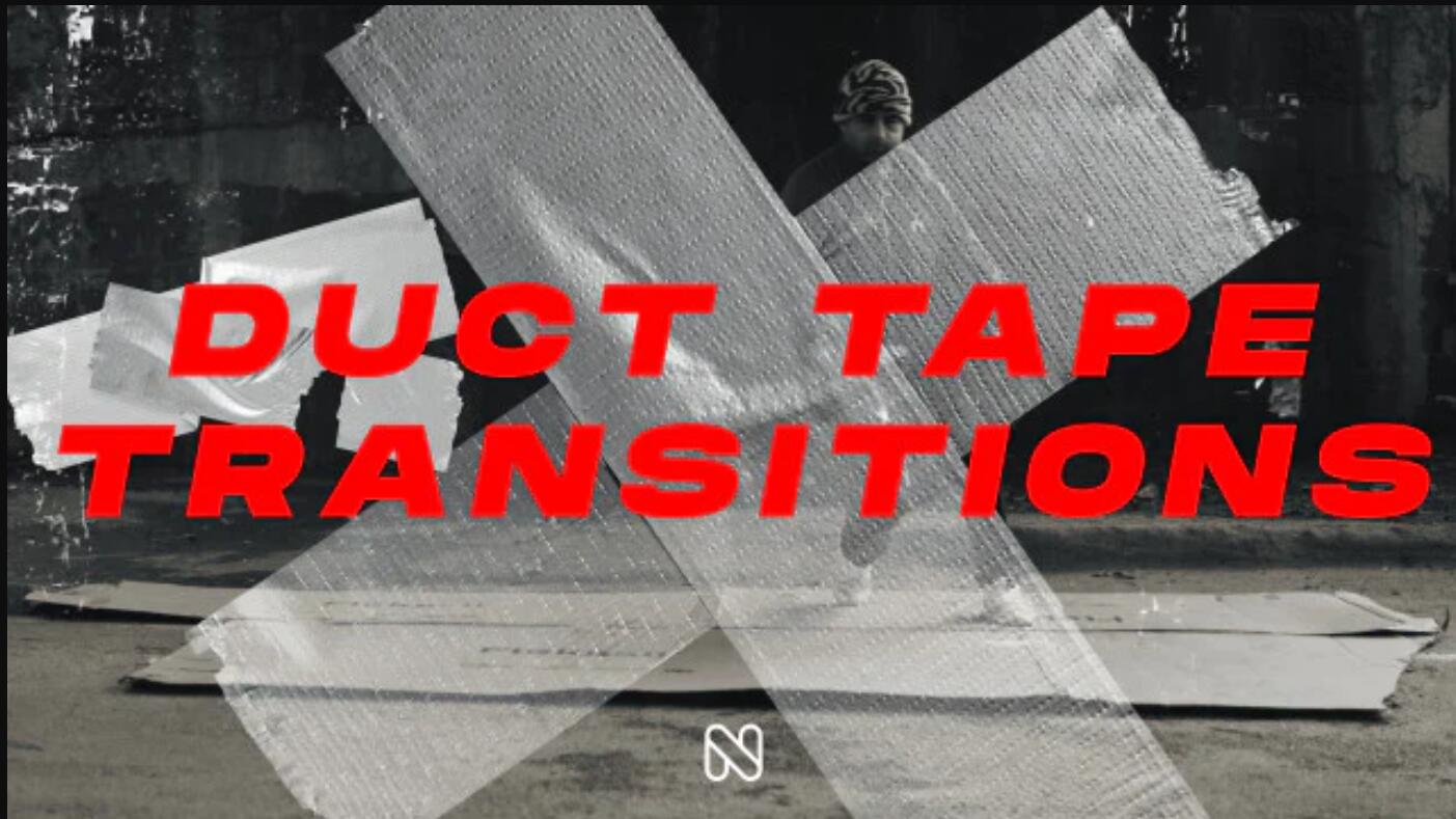 达芬奇模板：复古做旧嘻哈风格纸张胶带褶皱拼贴艺术转场过渡包 , sucaiwan.com