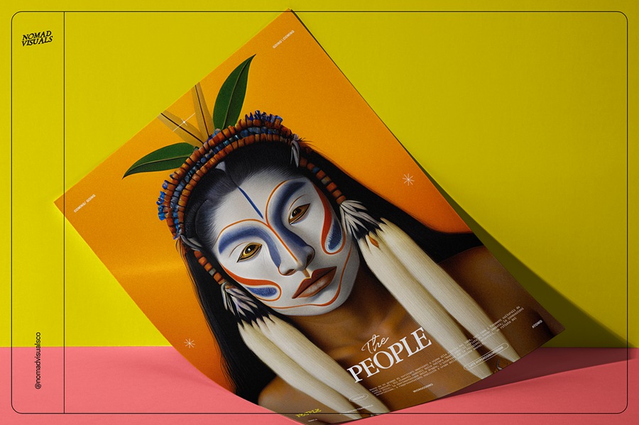 100款高质量古代原始部落土著少数民族人物半身肖像插画图片素材 Portraits Vol.04 图片素材 sucaiwan.com