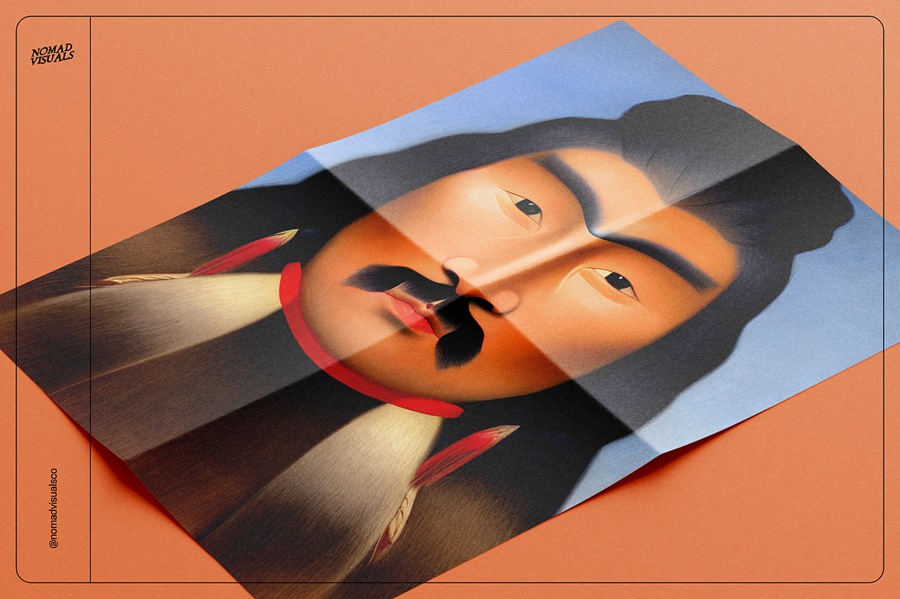 100款高质量古代原始部落土著少数民族人物半身肖像插画图片素材 Portraits Vol.04 图片素材 sucaiwan.com