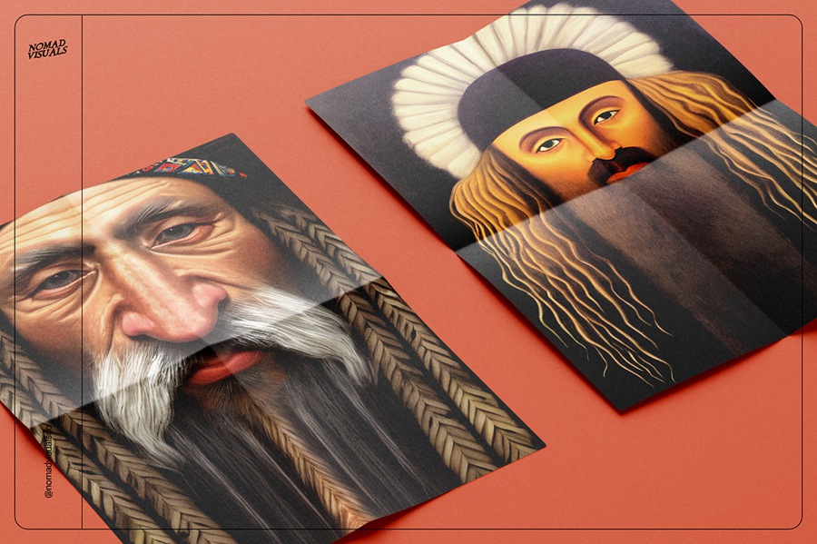 100款高质量古代原始部落土著少数民族人物半身肖像插画图片素材 Portraits Vol.04 图片素材 sucaiwan.com