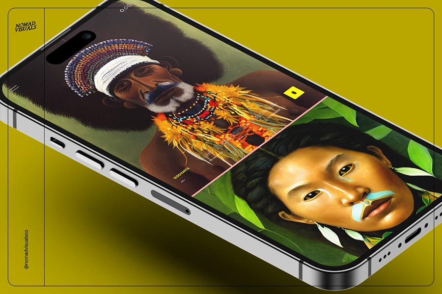 100款高质量古代原始部落土著少数民族人物半身肖像插画图片素材 Portraits Vol.04 图片素材 sucaiwan.com