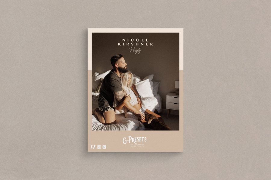 G-Presets - Nicole Kirshner Presets 大地色深绿色和腮红温暖柔和肤色婚礼LR调色预设 , sucaiwan.com