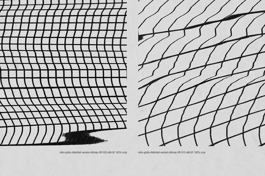 上世纪80年代复古蒸汽波扭曲网格设计装饰元素合集 Retro grids 图片素材 sucaiwan.com