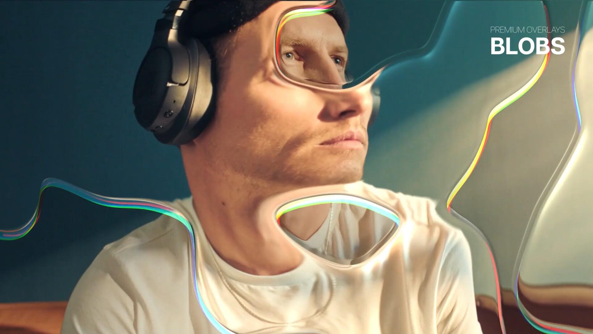 AE/PR模板：复古抽象气泡3D立体透明液体斑点梦幻画面效果 , sucaiwan.com