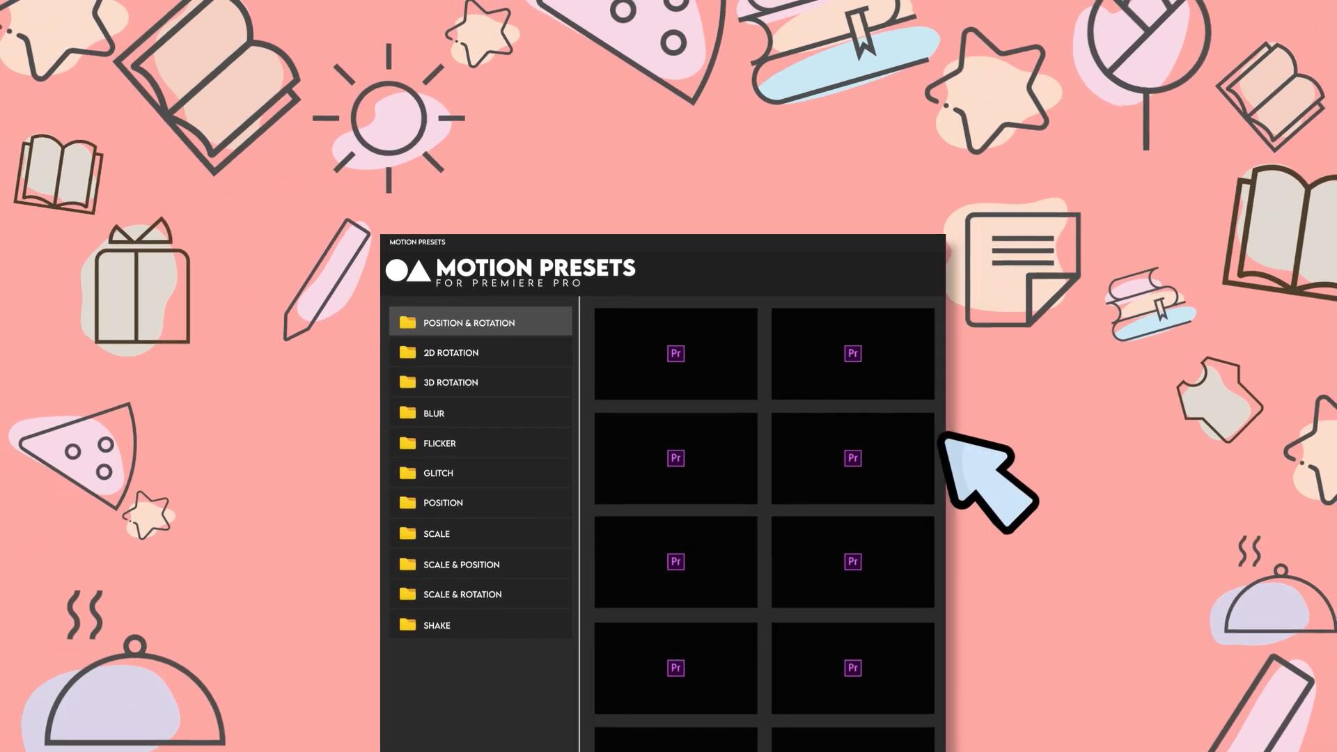 PR插件-图层抖动弹跳缩放旋转模糊闪烁缩放抖动动作效果预设 , sucaiwan.com