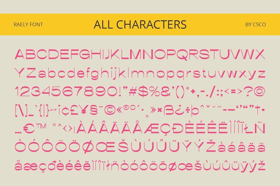 时尚复古品牌海报徽标设计无衬线英文字体安装包 Raely – Reverse Contrast Font 设计素材 sucaiwan.com