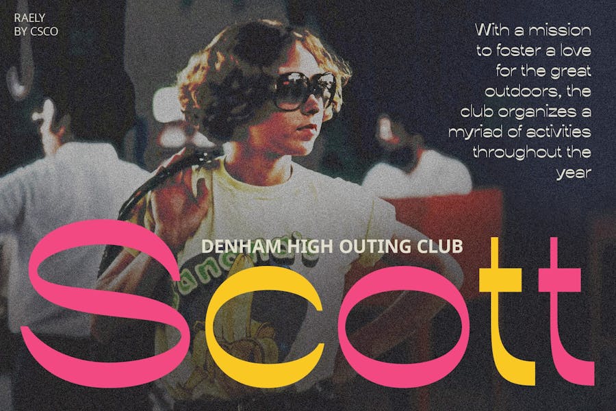 时尚复古品牌海报徽标设计无衬线英文字体安装包 Raely – Reverse Contrast Font 设计素材 sucaiwan.com