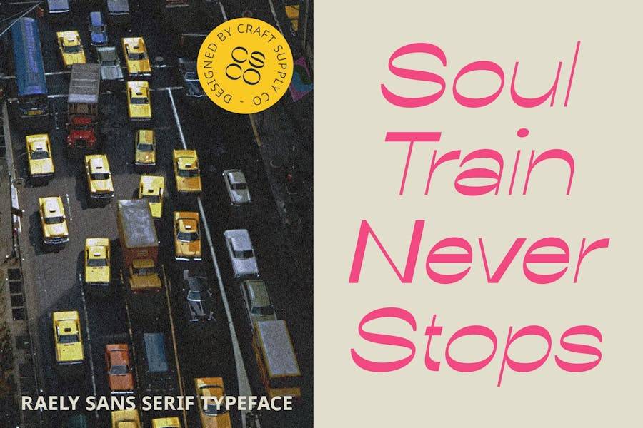 时尚复古品牌海报徽标设计无衬线英文字体安装包 Raely – Reverse Contrast Font 设计素材 sucaiwan.com