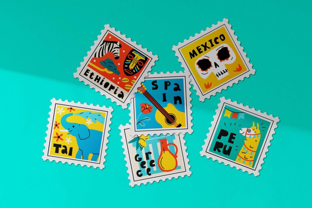 5款方形邮票印花图案设计展示效果图PS智能贴图样机模板素材 Square Stamps Mockup Set 样机素材 第6张-素材湾丨精选海外优质设计素材资源 5款方形邮票印花图案设计展示效果图PS智能贴图样机模板素材 Square Stamps Mockup Set 样机素材 sucaiwan.com