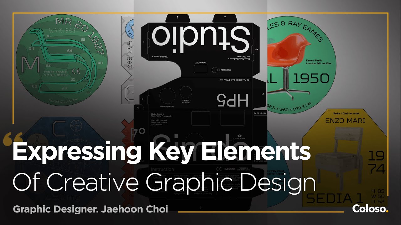 大师课程 专业平面视觉海报招贴设计视频教程 Coloso – Jaehoon Choi – Expressing Key Elements for Creative Graphic Design (English Sub) 设计教程 sucaiwan.com