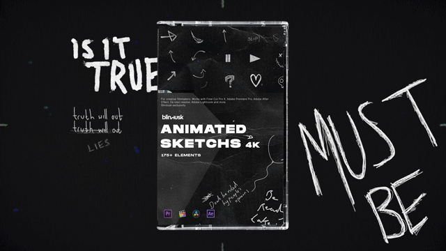 Blindusk 175个新潮嘻哈草图线条字母数字手绘动画4K标记涂鸦视觉素材包 ANIMATED SKETCHS 图片素材 第1张-素材湾丨精选海外优质设计素材资源 Blindusk 175个新潮嘻哈草图线条字母数字手绘动画4K标记涂鸦视觉素材包 ANIMATED SKETCHS 图片素材 sucaiwan.com