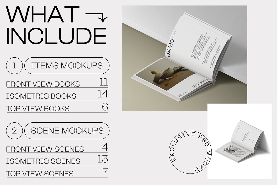 Creatoom 55个侘寂风极简精装书籍画册封面设计作品贴图场景PSD样机素材 55 book mockups 样机素材 第3张-素材湾丨精选海外优质设计素材资源 Creatoom 55个侘寂风极简精装书籍画册封面设计作品贴图场景PSD样机素材 55 book mockups 样机素材 sucaiwan.com