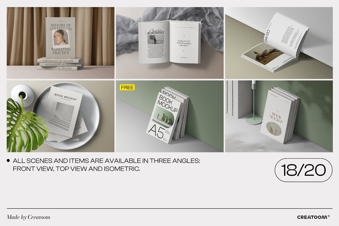 Creatoom 55个侘寂风极简精装书籍画册封面设计作品贴图场景PSD样机素材 55 book mockups 样机素材 第7张-素材湾丨精选海外优质设计素材资源 Creatoom 55个侘寂风极简精装书籍画册封面设计作品贴图场景PSD样机素材 55 book mockups 样机素材 sucaiwan.com