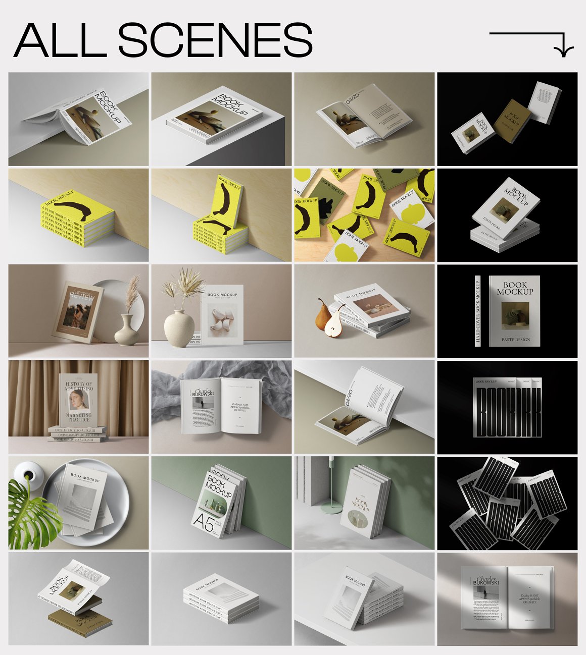 Creatoom 55个侘寂风极简精装书籍画册封面设计作品贴图场景PSD样机素材 55 book mockups 样机素材 第9张-素材湾丨精选海外优质设计素材资源 Creatoom 55个侘寂风极简精装书籍画册封面设计作品贴图场景PSD样机素材 55 book mockups 样机素材 sucaiwan.com