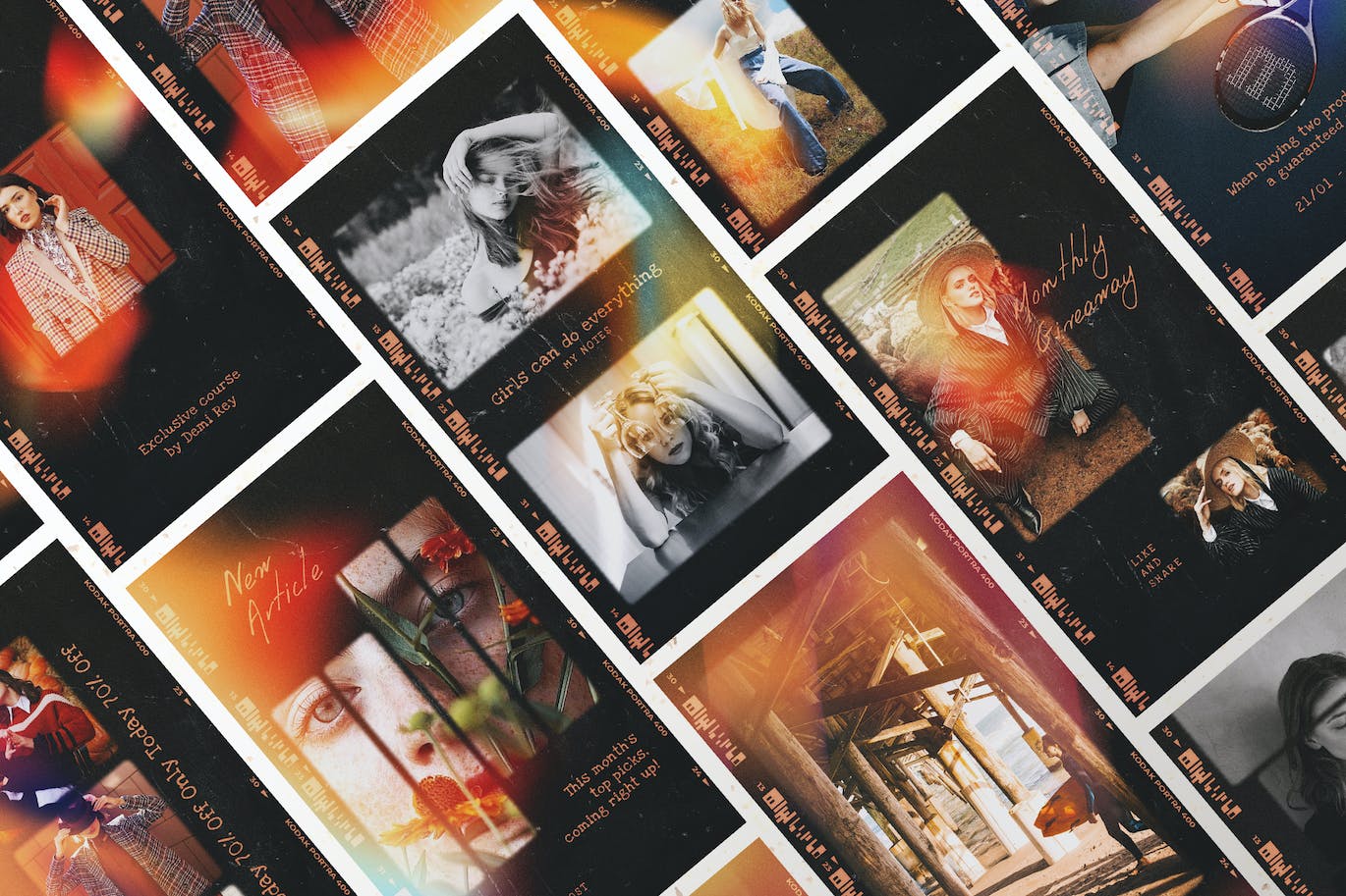 Sko4 新潮复古做旧漏光胶片帧烧录梦幻竖屏框架相册海报PSD设计素材模板 Light Leak Instagram Storie 图片素材 第3张-素材湾丨精选海外优质设计素材资源 Sko4 新潮复古做旧漏光胶片帧烧录梦幻竖屏框架相册海报PSD设计素材模板 Light Leak Instagram Storie 图片素材 sucaiwan.com