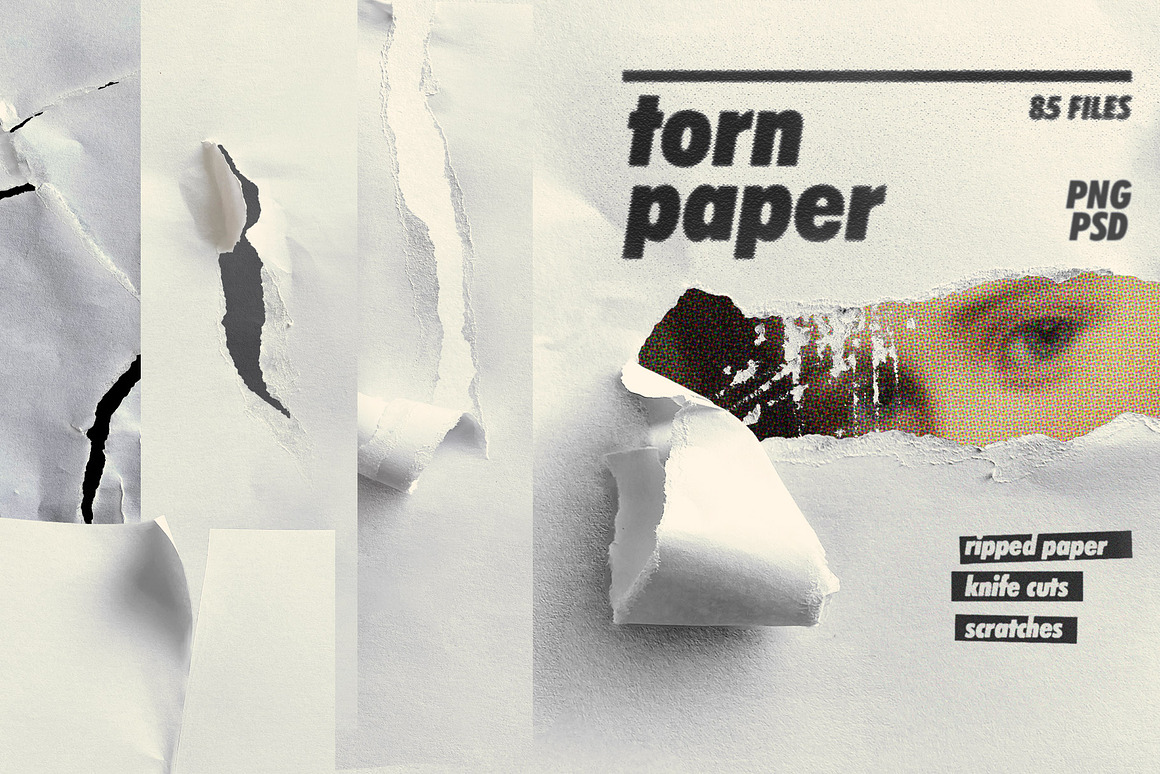 85款复古高精度撕纸刀切破碎破损划痕毛边抽象艺术纸张背景肌理纹理图片设计套装Torn Paper Bundle 图片素材 第1张-素材湾丨精选海外优质设计素材资源 85款复古高精度撕纸刀切破碎破损划痕毛边抽象艺术纸张背景肌理纹理图片设计套装Torn Paper Bundle 图片素材 sucaiwan.com
