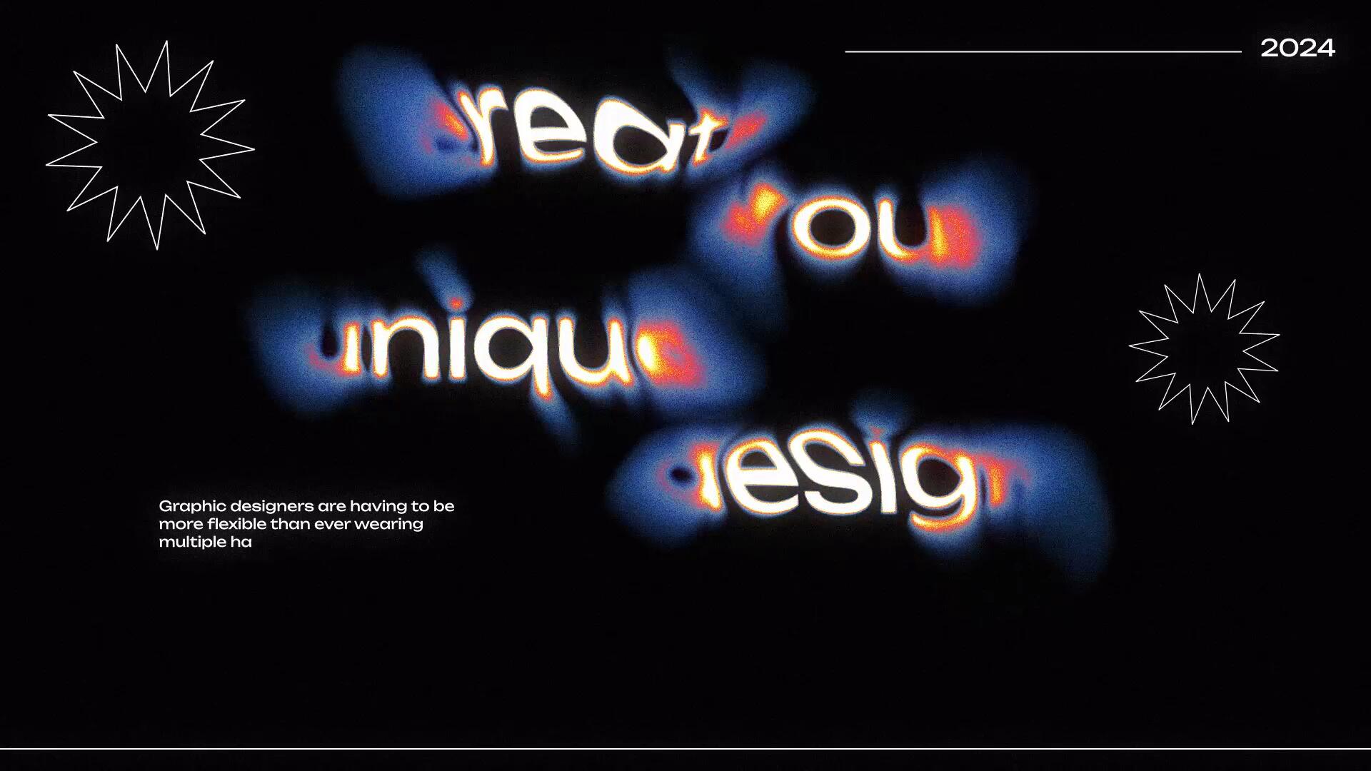 AE模板：复古迷幻酸性抽象艺术弥散光模糊渐变颗粒噪点肌理文字标题 , sucaiwan.com