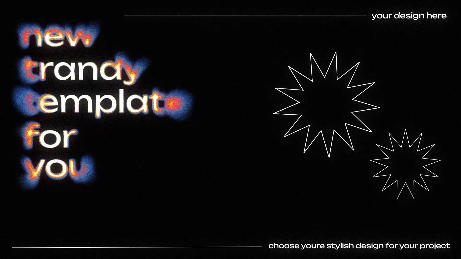 AE模板：复古迷幻酸性抽象艺术弥散光模糊渐变颗粒噪点肌理文字标题 , sucaiwan.com