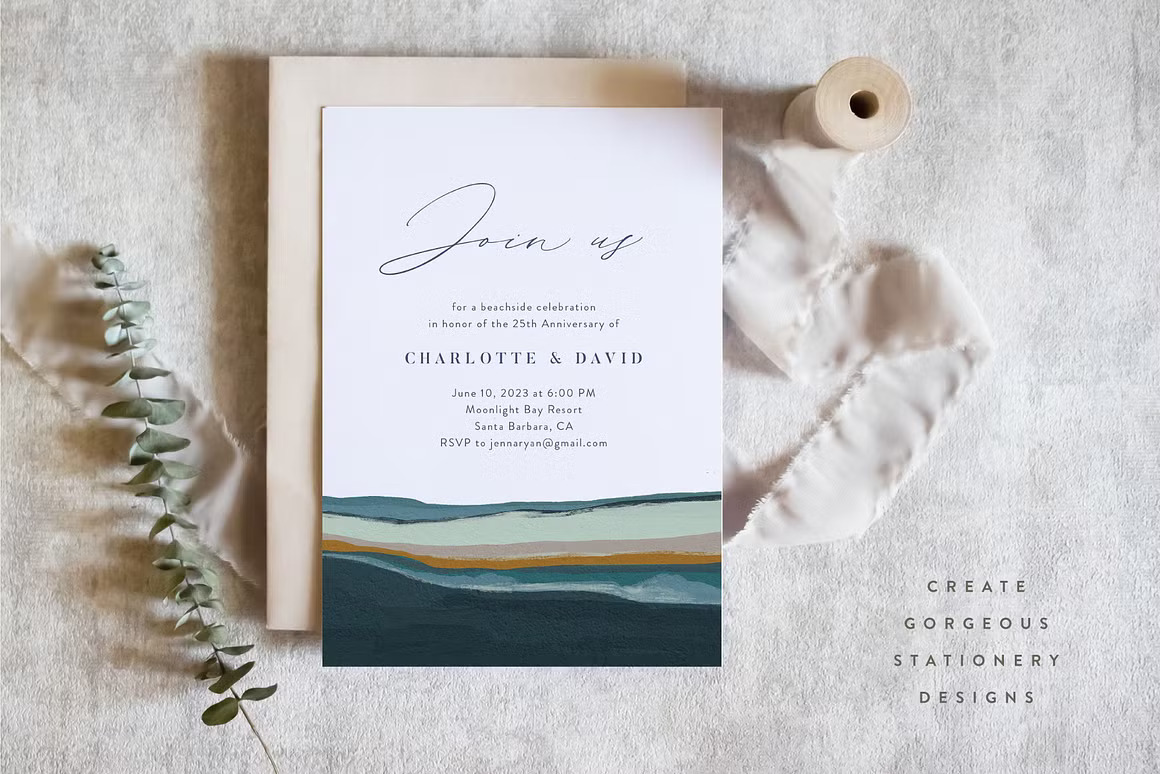 29款现代优雅4K高清海洋海岸天空手绘水彩海景画背景图片设计素材 Coastal – Gouache Seascapes 图片素材 sucaiwan.com