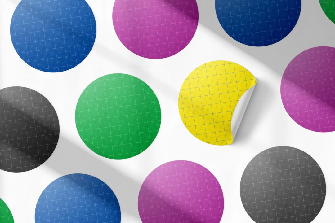 5款逼真圆形不干胶标签贴纸LOGO贴设计展示效果图PS智能贴图样机模板素材 Round Stickers Mockup Set 样机素材 第7张-素材湾丨精选海外优质设计素材资源 5款逼真圆形不干胶标签贴纸LOGO贴设计展示效果图PS智能贴图样机模板素材 Round Stickers Mockup Set 样机素材 sucaiwan.com