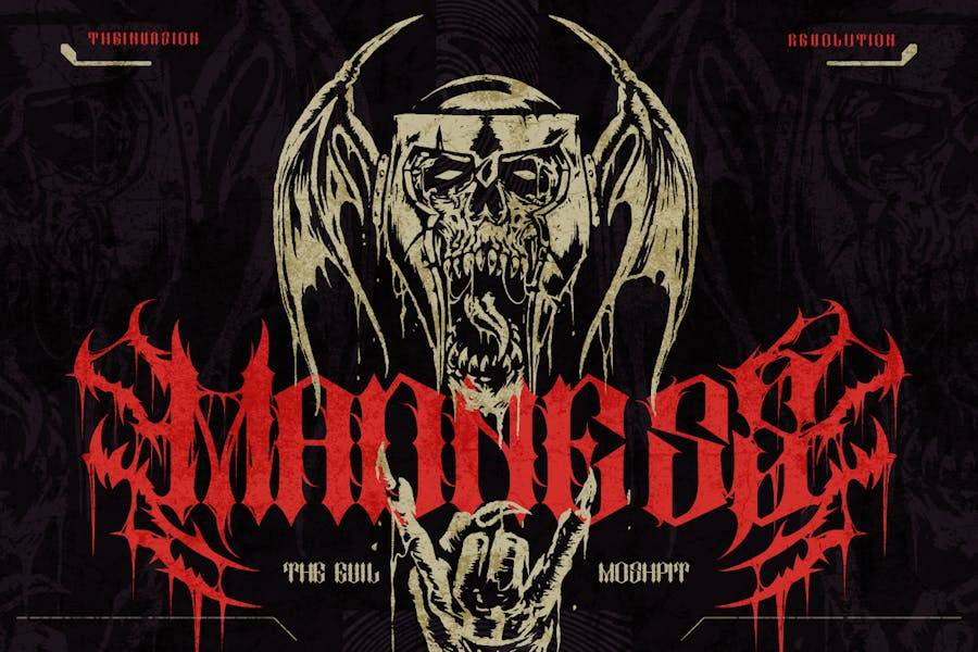 黑色品牌海报封面徽标设计重金属装饰英文字体安装包 Argan 设计素材 第8张-素材湾丨精选海外优质设计素材资源 黑色品牌海报封面徽标设计重金属装饰英文字体安装包 Argan 设计素材 sucaiwan.com