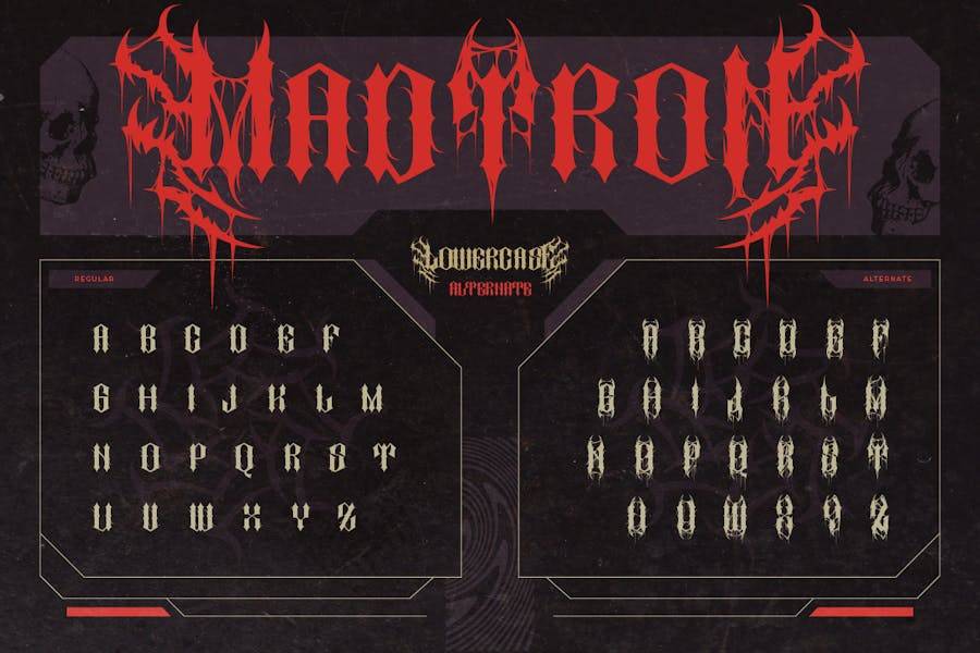 黑色品牌海报封面徽标设计重金属装饰英文字体安装包 Argan 设计素材 第7张-素材湾丨精选海外优质设计素材资源 黑色品牌海报封面徽标设计重金属装饰英文字体安装包 Argan 设计素材 sucaiwan.com