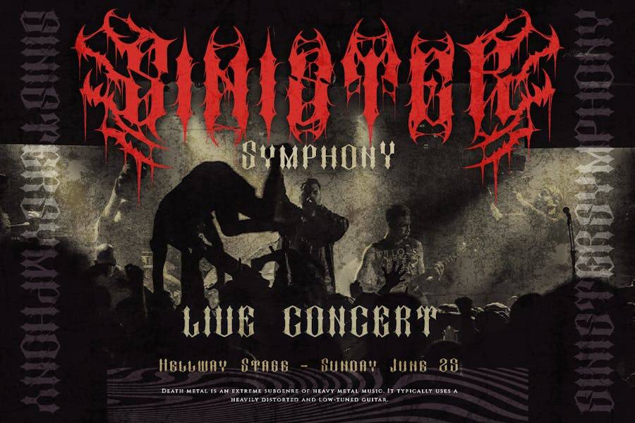 黑色品牌海报封面徽标设计重金属装饰英文字体安装包 Argan 设计素材 第9张-素材湾丨精选海外优质设计素材资源 黑色品牌海报封面徽标设计重金属装饰英文字体安装包 Argan 设计素材 sucaiwan.com