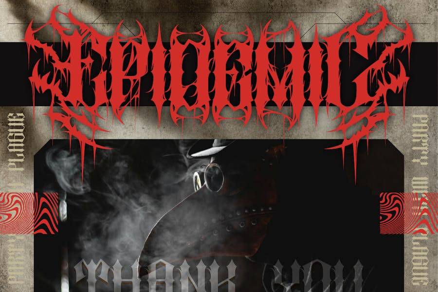 黑色品牌海报封面徽标设计重金属装饰英文字体安装包 Argan 设计素材 第11张-素材湾丨精选海外优质设计素材资源 黑色品牌海报封面徽标设计重金属装饰英文字体安装包 Argan 设计素材 sucaiwan.com