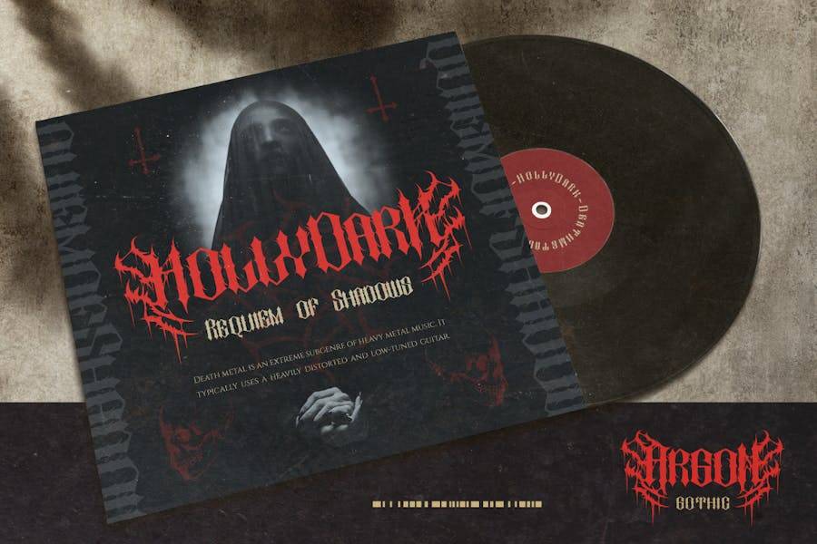 黑色品牌海报封面徽标设计重金属装饰英文字体安装包 Argan 设计素材 第13张-素材湾丨精选海外优质设计素材资源 黑色品牌海报封面徽标设计重金属装饰英文字体安装包 Argan 设计素材 sucaiwan.com