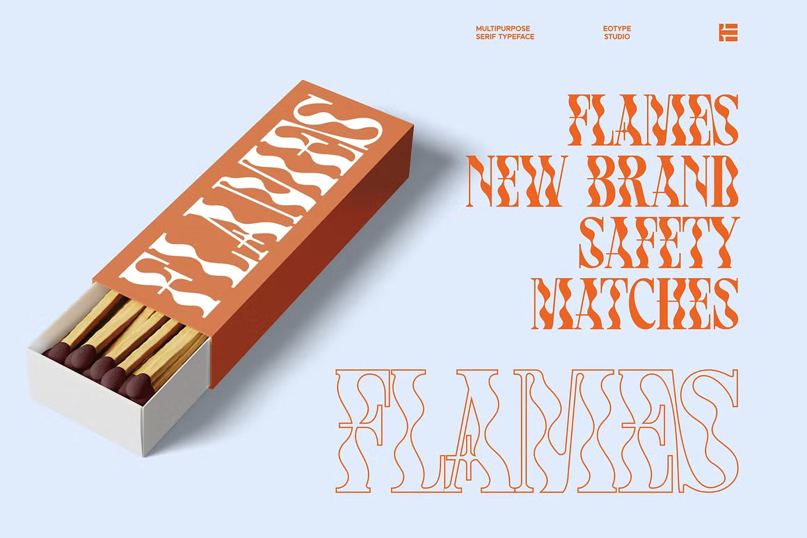 时尚品牌杂志海报设计迷幻衬线英文字体安装包 Flowsun Psychchedelic Serif Font 设计素材 sucaiwan.com