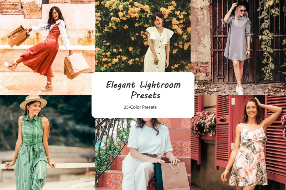 优雅美学城市街头人像摄影照片调色Lightroom预设 Elegant Lightroom Presets 插件预设 sucaiwan.com