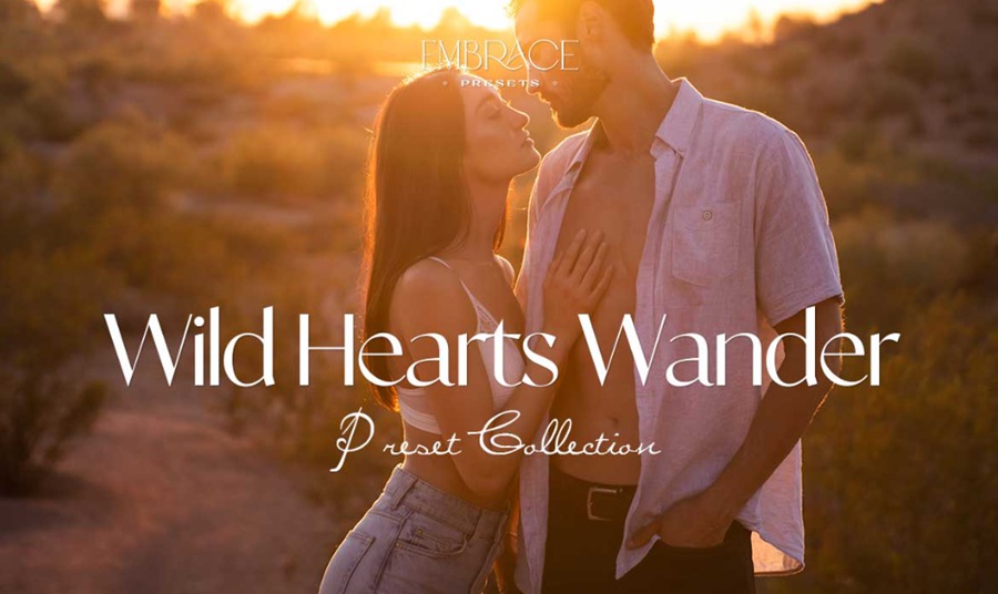 26款情绪化温暖暖色调情侣户外摄影照片调色Lightroom预设 Embrace Presets – Wild Hearts Wander Collection 插件预设 sucaiwan.com
