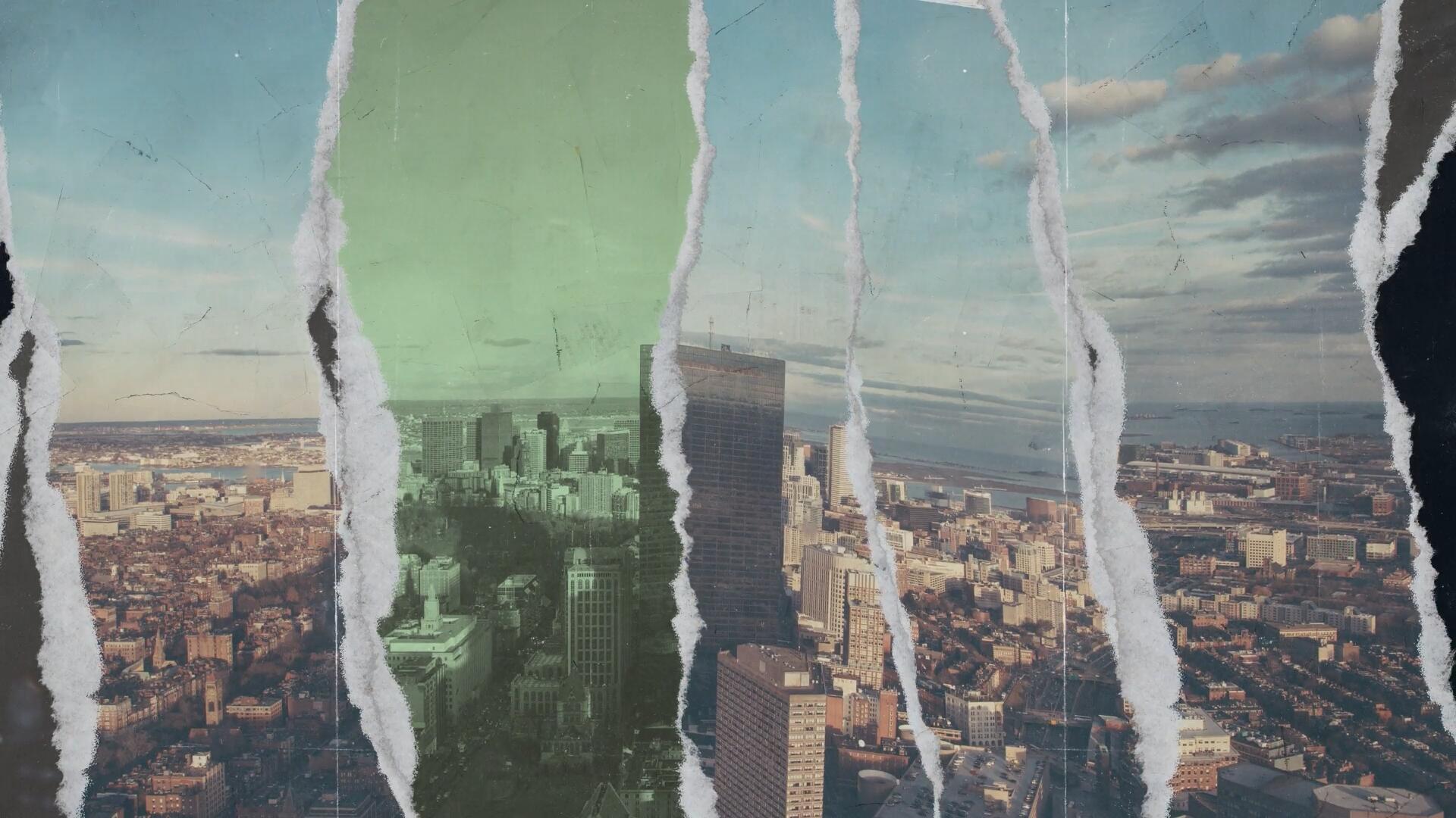 AE模板：复古创意美学撕纸拼贴纸张转场过渡VLOG片头动画模板 Paper Rips Opener , sucaiwan.com