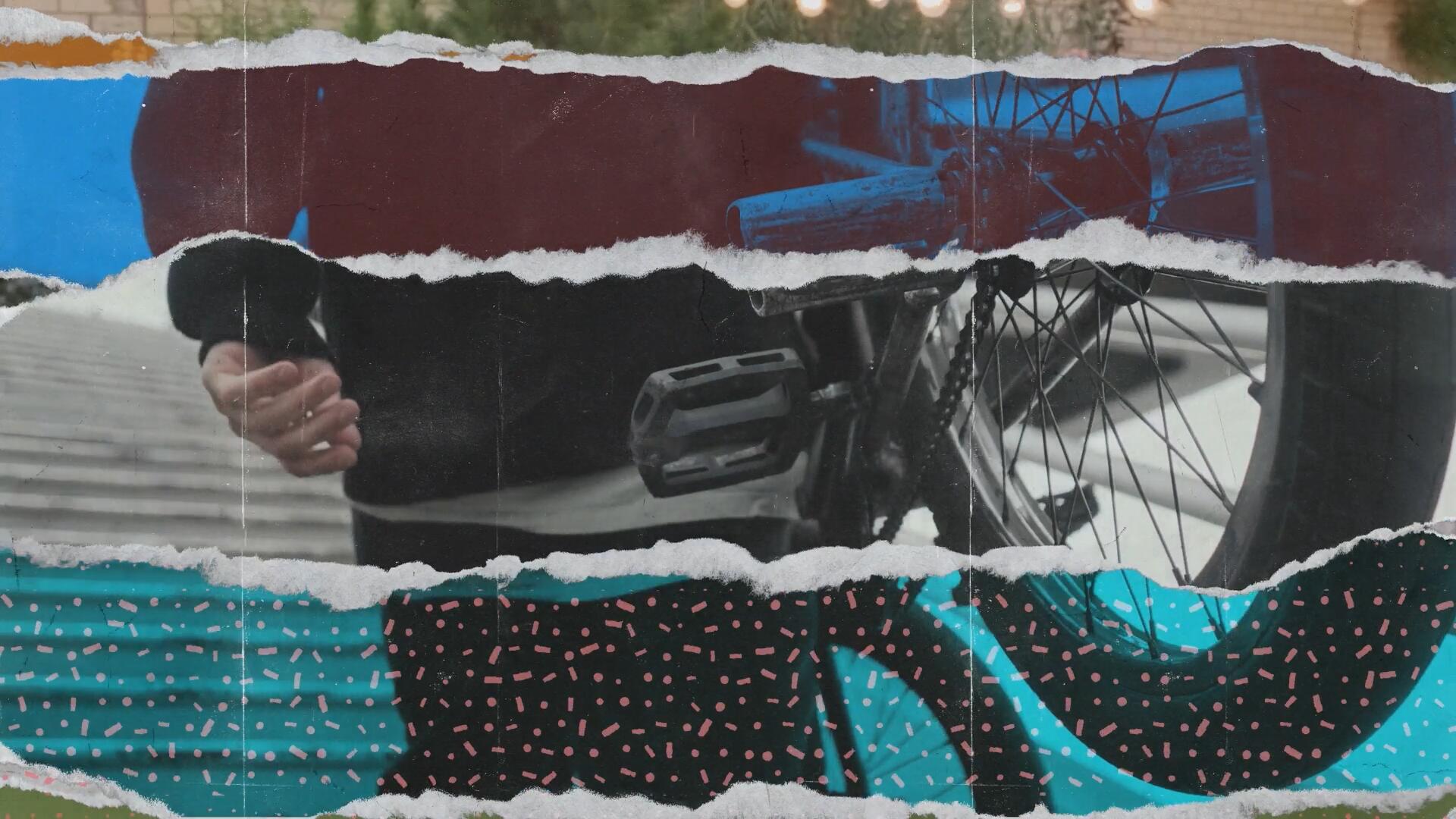 AE模板：复古创意美学撕纸拼贴纸张转场过渡VLOG片头动画模板 Paper Rips Opener , sucaiwan.com