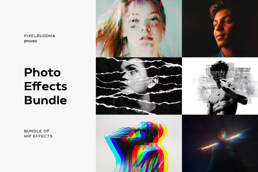 潮流复古怀旧素描油画半色调故障特效照片处理效果合辑 30 Hip Photo Effects Bundle 图片素材 第1张-素材湾丨精选海外优质设计素材资源 潮流复古怀旧素描油画半色调故障特效照片处理效果合辑 30 Hip Photo Effects Bundle 图片素材 sucaiwan.com