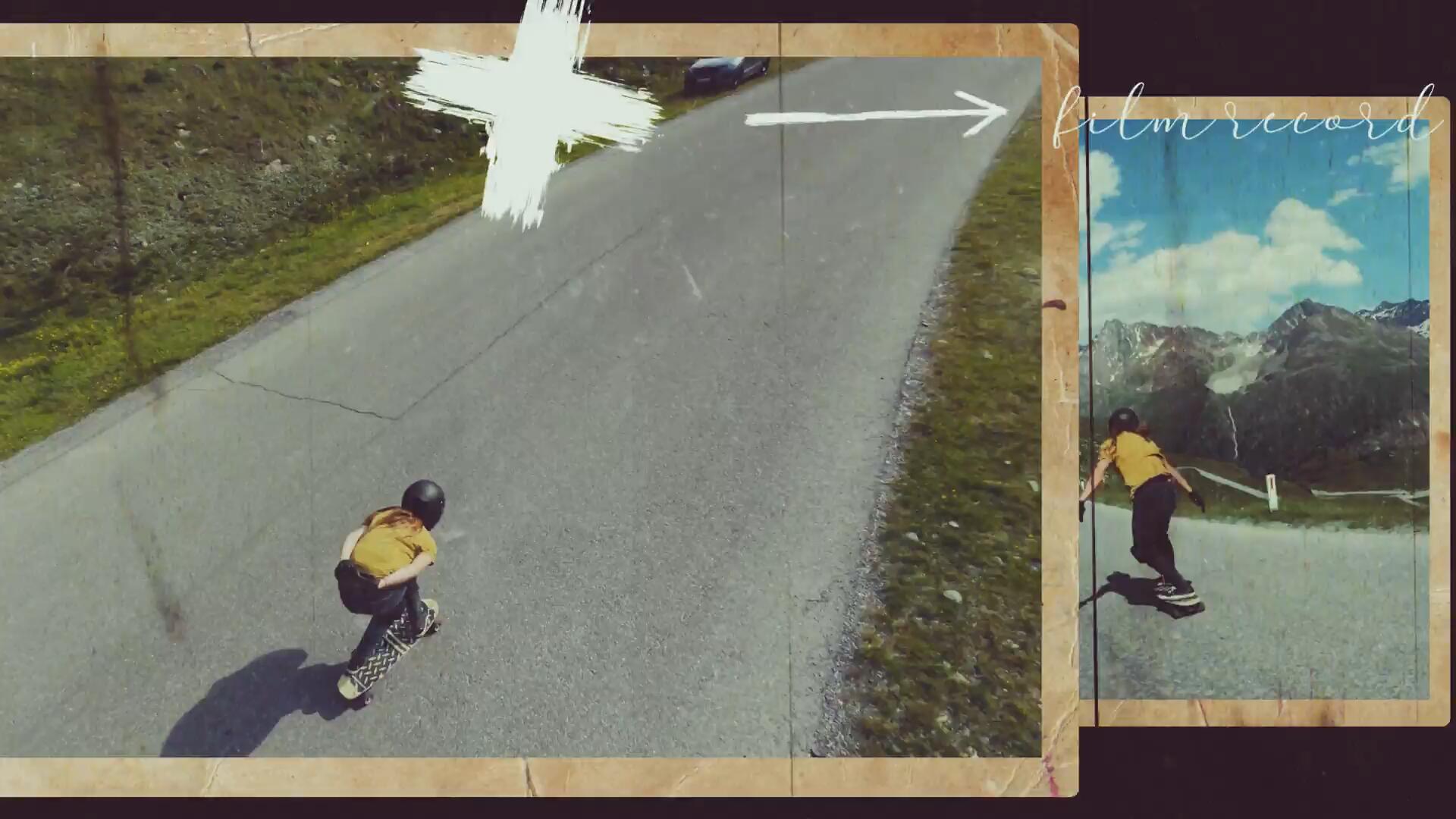 PR模板：复古蹩脚垃圾美学胶片打孔快闪烧伤文字标题转场过渡 , sucaiwan.com