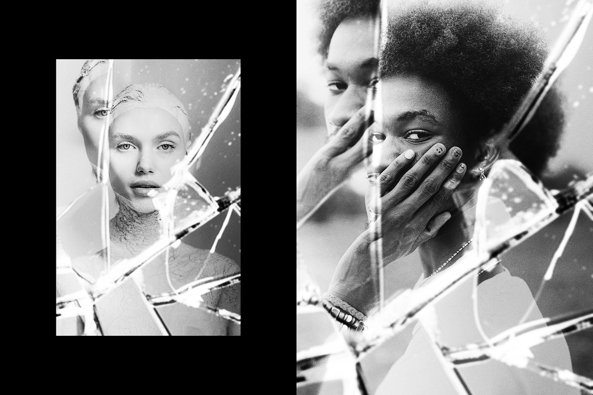 潮流扭曲故障玻璃破碎人像照片修图PS特效滤镜插件样机素材 Shattered Mirror Photo Effect 插件预设 第4张-素材湾丨精选海外优质设计素材资源 潮流扭曲故障玻璃破碎人像照片修图PS特效滤镜插件样机素材 Shattered Mirror Photo Effect 插件预设 sucaiwan.com