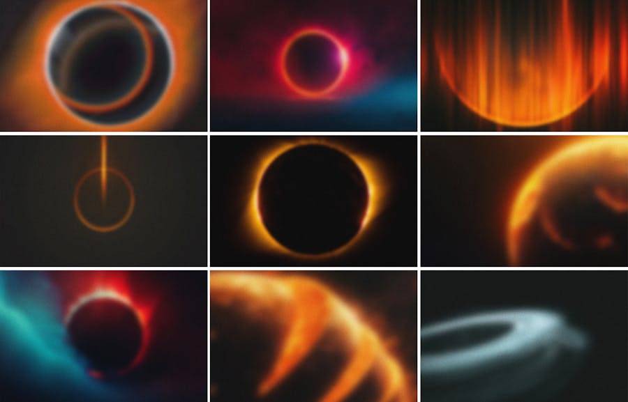 15款未来科幻渐变宇宙星系行星光晕颗粒纹理背景图片设计素材 15 Gradient Cosmic Galaxy Backgrounds 图片素材 sucaiwan.com