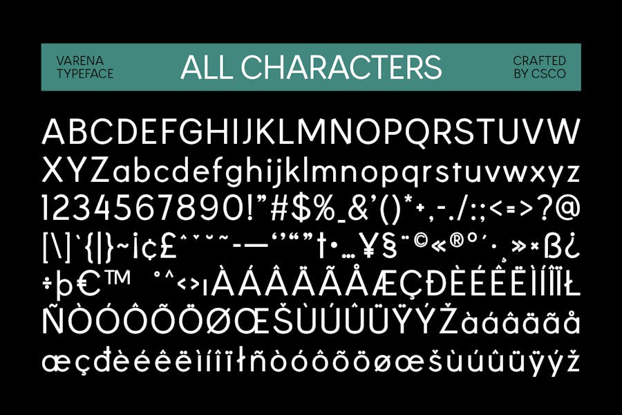 现代时尚品牌海报徽标设计无衬线英文字体安装包 Varena – Sans Serif Typeface 设计素材 第8张-素材湾丨精选海外优质设计素材资源 现代时尚品牌海报徽标设计无衬线英文字体安装包 Varena – Sans Serif Typeface 设计素材 sucaiwan.com