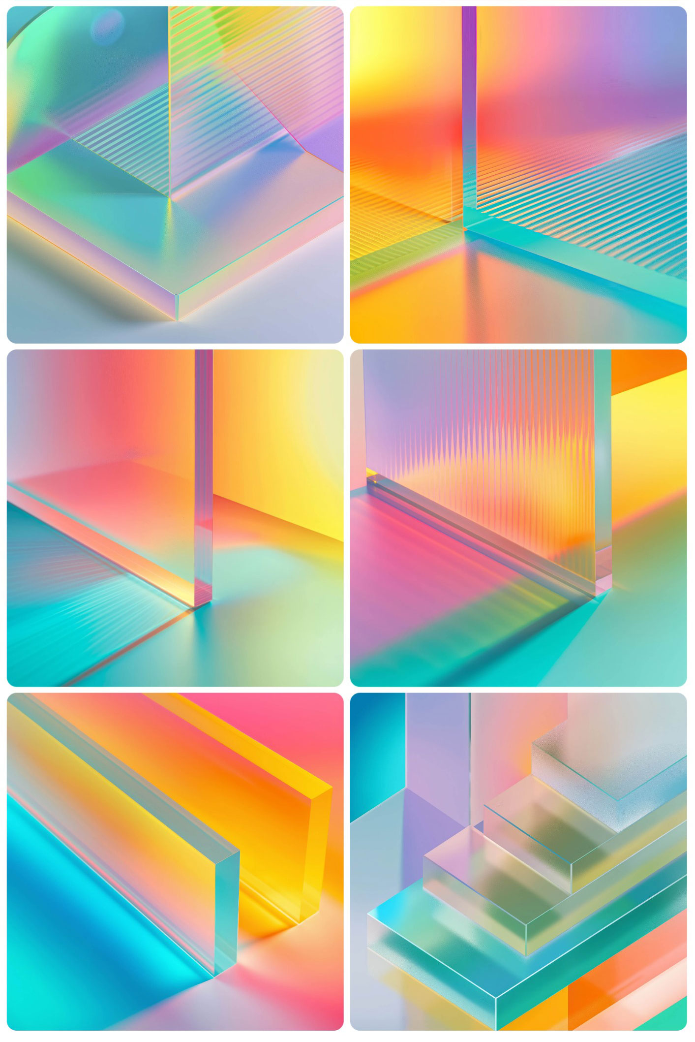 Nebulous Hues 36个现代柔和朦胧梦幻抽象艺术INS渐变颗粒噪点弥散光炫彩平面背景设计套装 , sucaiwan.com