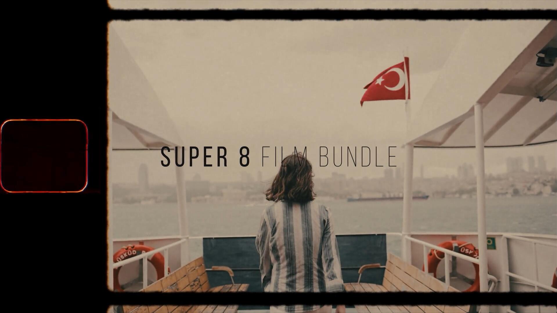 AE模板/达芬奇模板/FCPX插件：复古怀旧电影胶片闪烁颗粒灼烧刮痕视觉效果+音效+LUTs预设 , sucaiwan.com