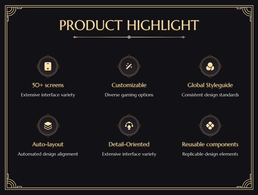 58屏复古手机版中世纪骑士英雄召唤游戏APP用户界面设计Figma模板素材 Knight of Valheim GUI Kit APP UI 第2张-素材湾丨精选海外优质设计素材资源 58屏复古手机版中世纪骑士英雄召唤游戏APP用户界面设计Figma模板素材 Knight of Valheim GUI Kit APP UI sucaiwan.com