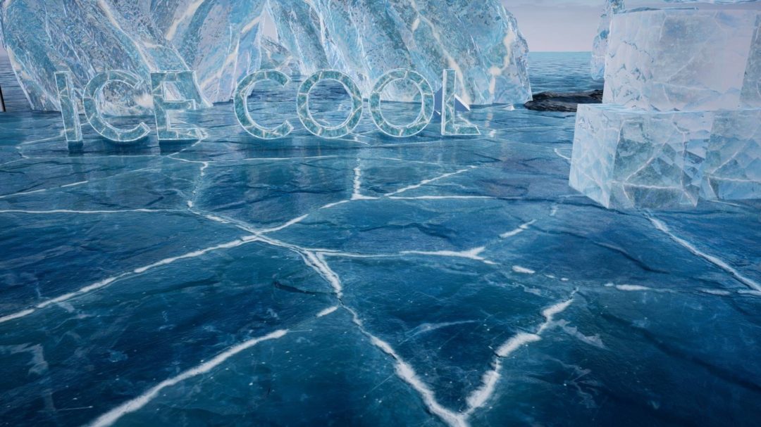 UE素材 地面冰冰块冰山水晶冰柱场景3D模型 Ice Cool – Showcase [Unreal Engine 4] 设计素材 sucaiwan.com