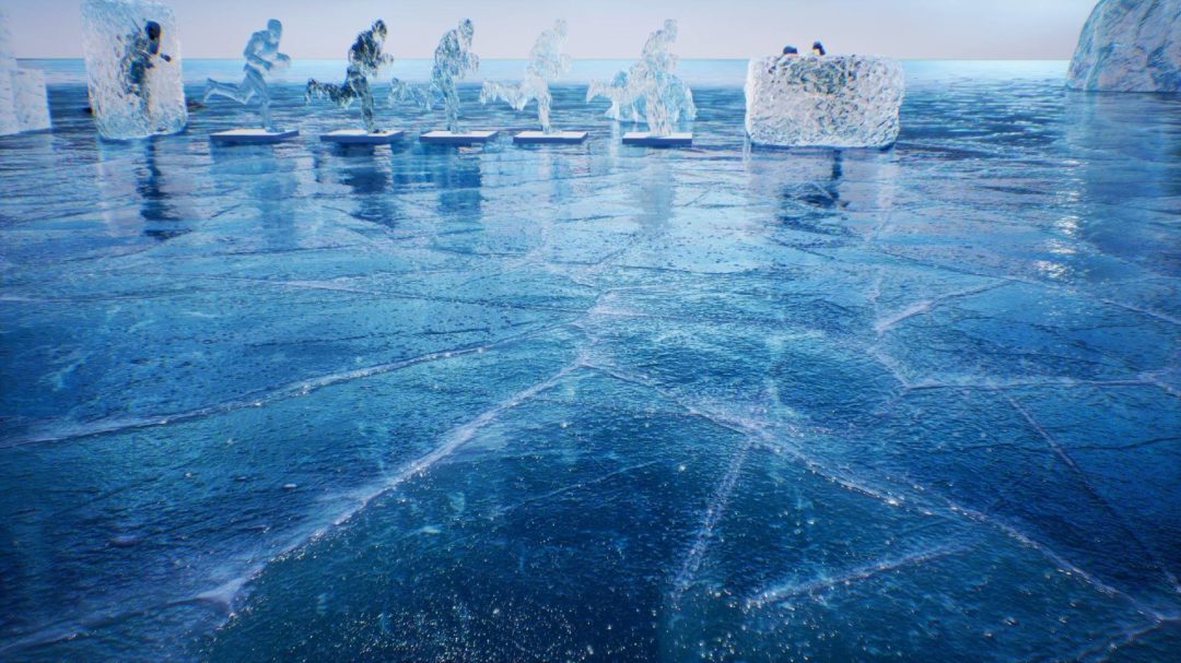 UE素材 地面冰冰块冰山水晶冰柱场景3D模型 Ice Cool – Showcase [Unreal Engine 4] 设计素材 sucaiwan.com