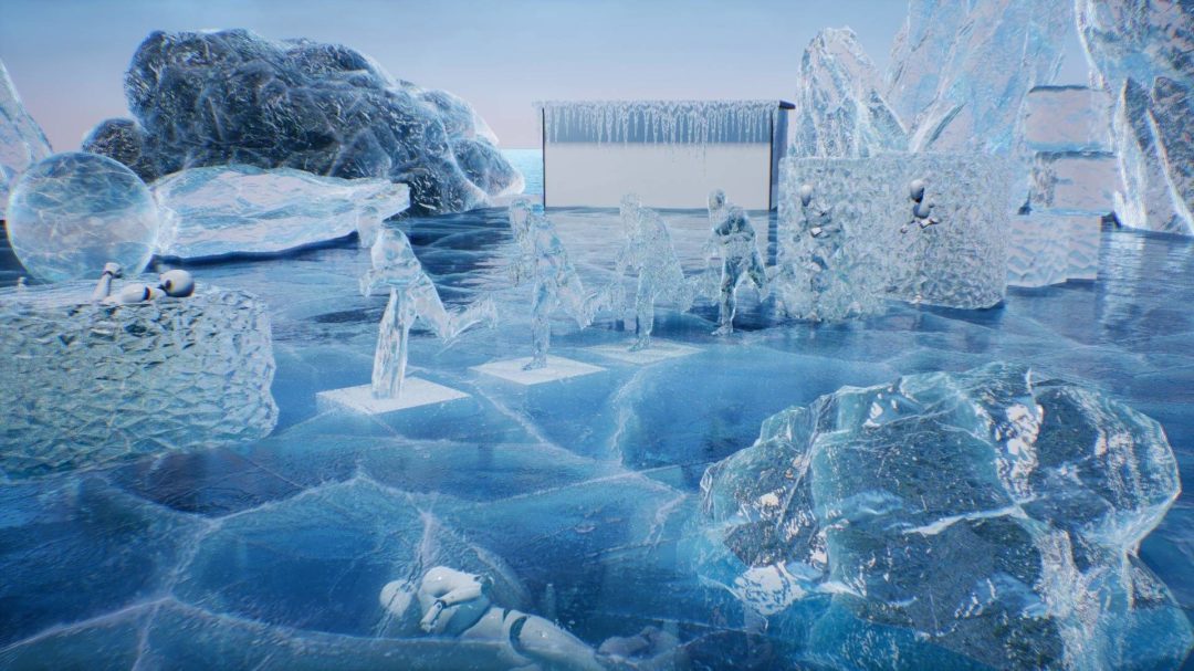 UE素材 地面冰冰块冰山水晶冰柱场景3D模型 Ice Cool – Showcase [Unreal Engine 4] 设计素材 sucaiwan.com