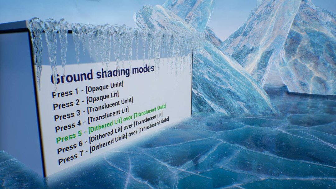 UE素材 地面冰冰块冰山水晶冰柱场景3D模型 Ice Cool – Showcase [Unreal Engine 4] 设计素材 sucaiwan.com