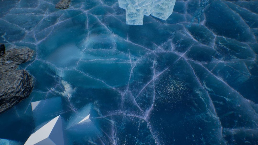 UE素材 地面冰冰块冰山水晶冰柱场景3D模型 Ice Cool – Showcase [Unreal Engine 4] 设计素材 sucaiwan.com